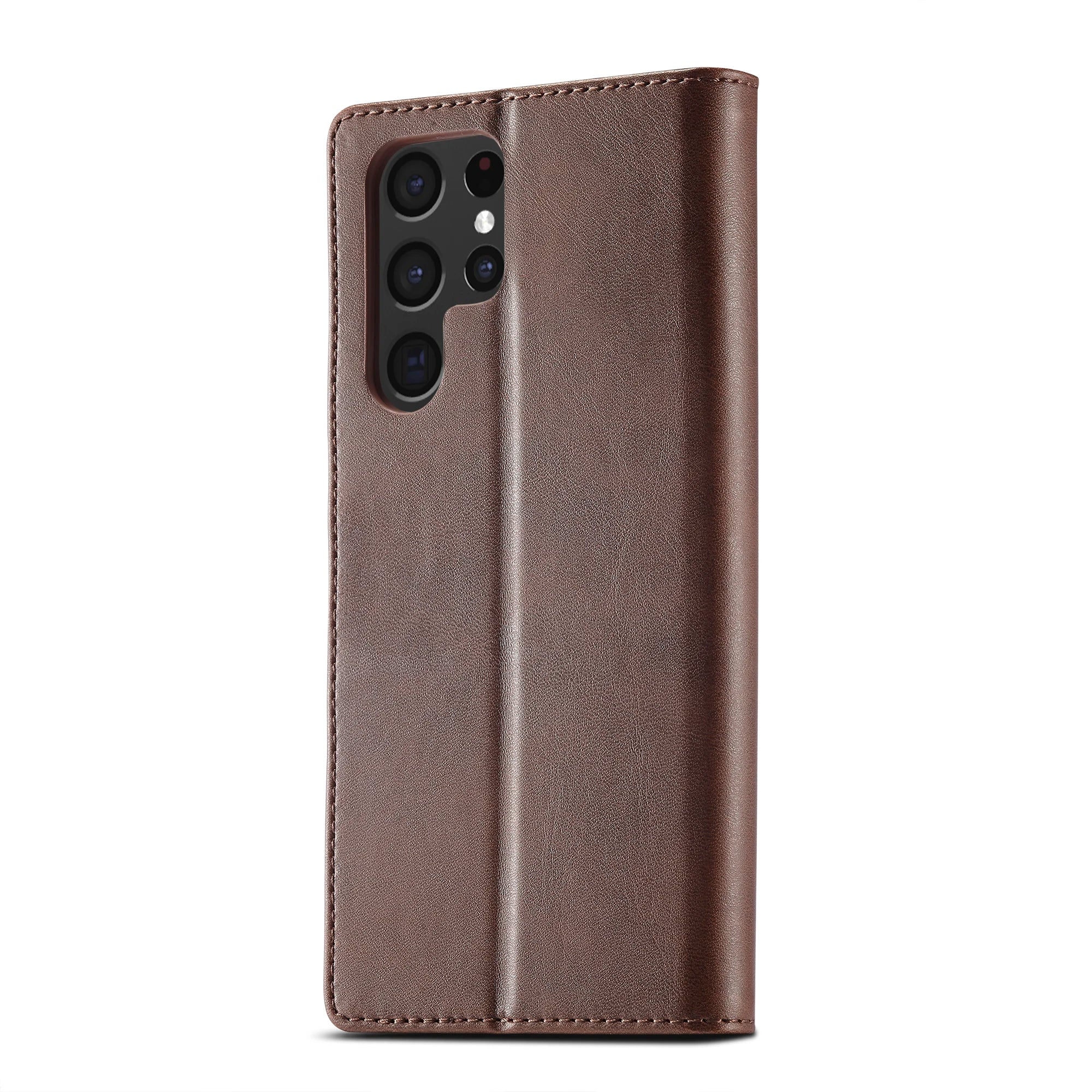 Business Leather Case for Samsung Galaxy S26 S25 Ultra S24 S23 FE S22 S21 S20 S10 Plus Note 20 + Flip Wallet Card Holder Cover