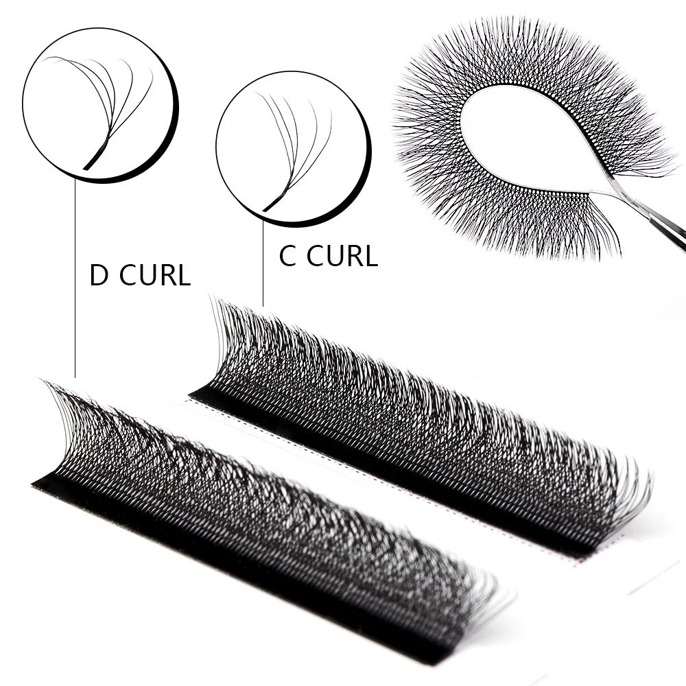 Befer Cilios YY/3D/4D/5D/6D W Shaped Fake Eyelashes Extension Technologic Fiber High Quality Soft Natural Professional Wholesale