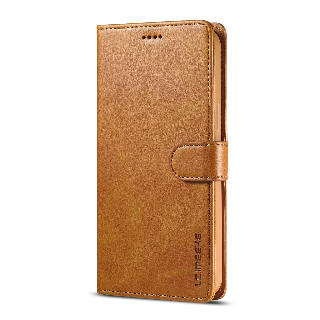 Business Leather Case for Samsung Galaxy S26 S25 Ultra S24 S23 FE S22 S21 S20 S10 Plus Note 20 + Flip Wallet Card Holder Cover